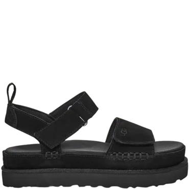 UGG WOMENS ANKLE STRAP SANDAL - BLACK